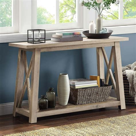 walmart console tables wood.